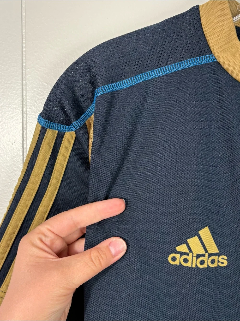 Adidas 2010 Philadelphia Union MLS Mens Climalite Soccer Jersey Small S Futbol